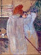 Henri  Toulouse-Lautrec Two Women in Nightgowns oil on canvas